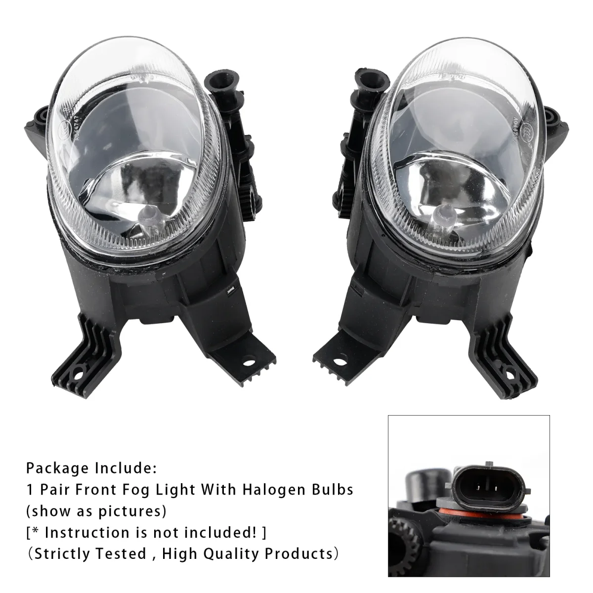 Pair Front Bumper Fog Light Lamps For Audi A3 2003-2013 A4 B7 2004-2008 - Bild 9