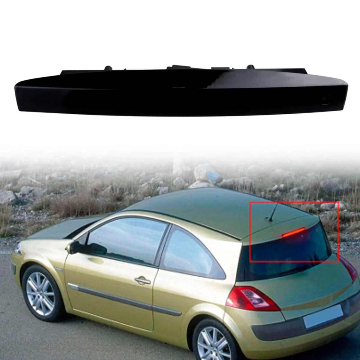 Black Lens LED Rear Third Brake Stop Light For Renault Megane MK II Estate 2003-2008 - Bild 6