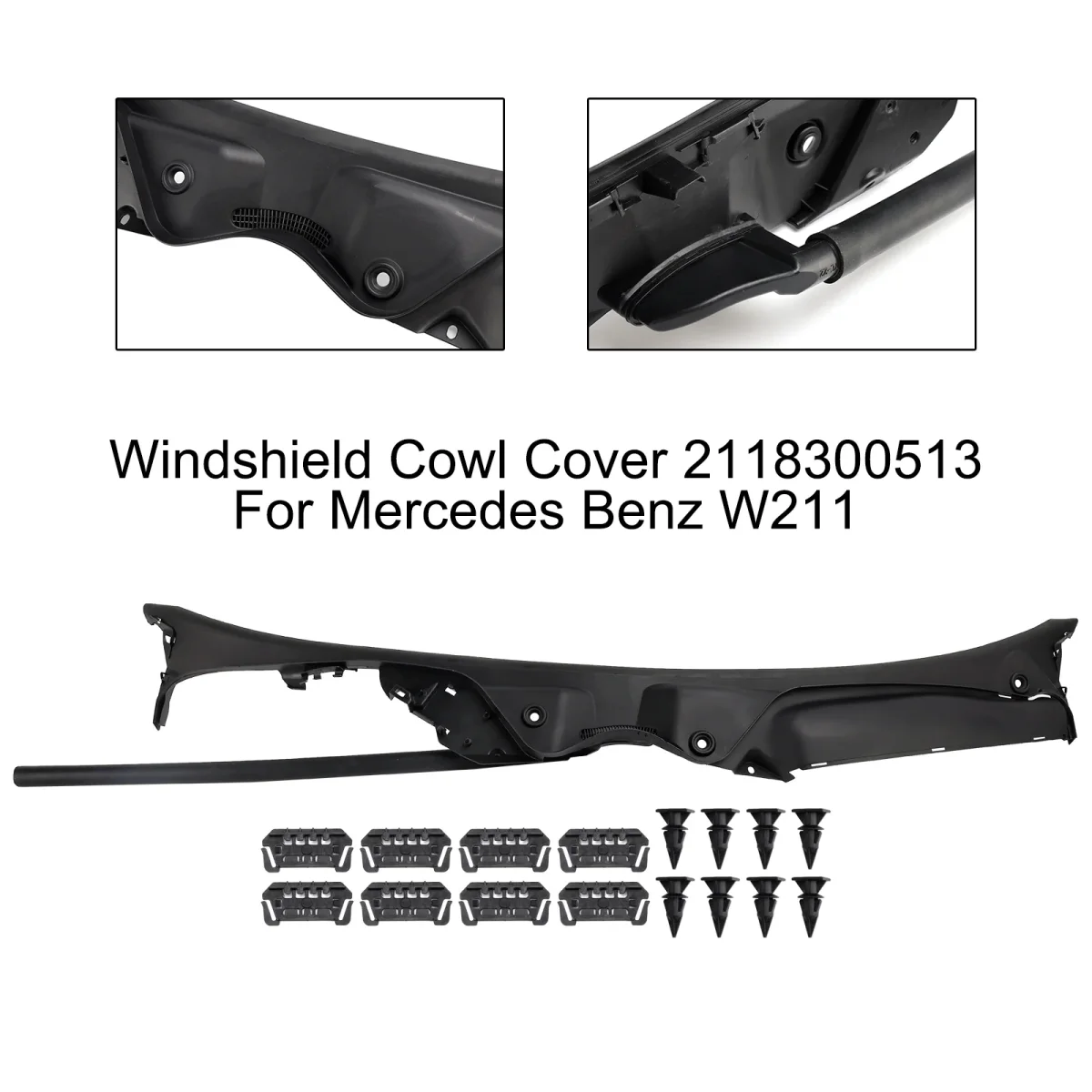 Windshield Cowl Cover 2118300513 For Mercedes Benz E class W211 - Bild 5