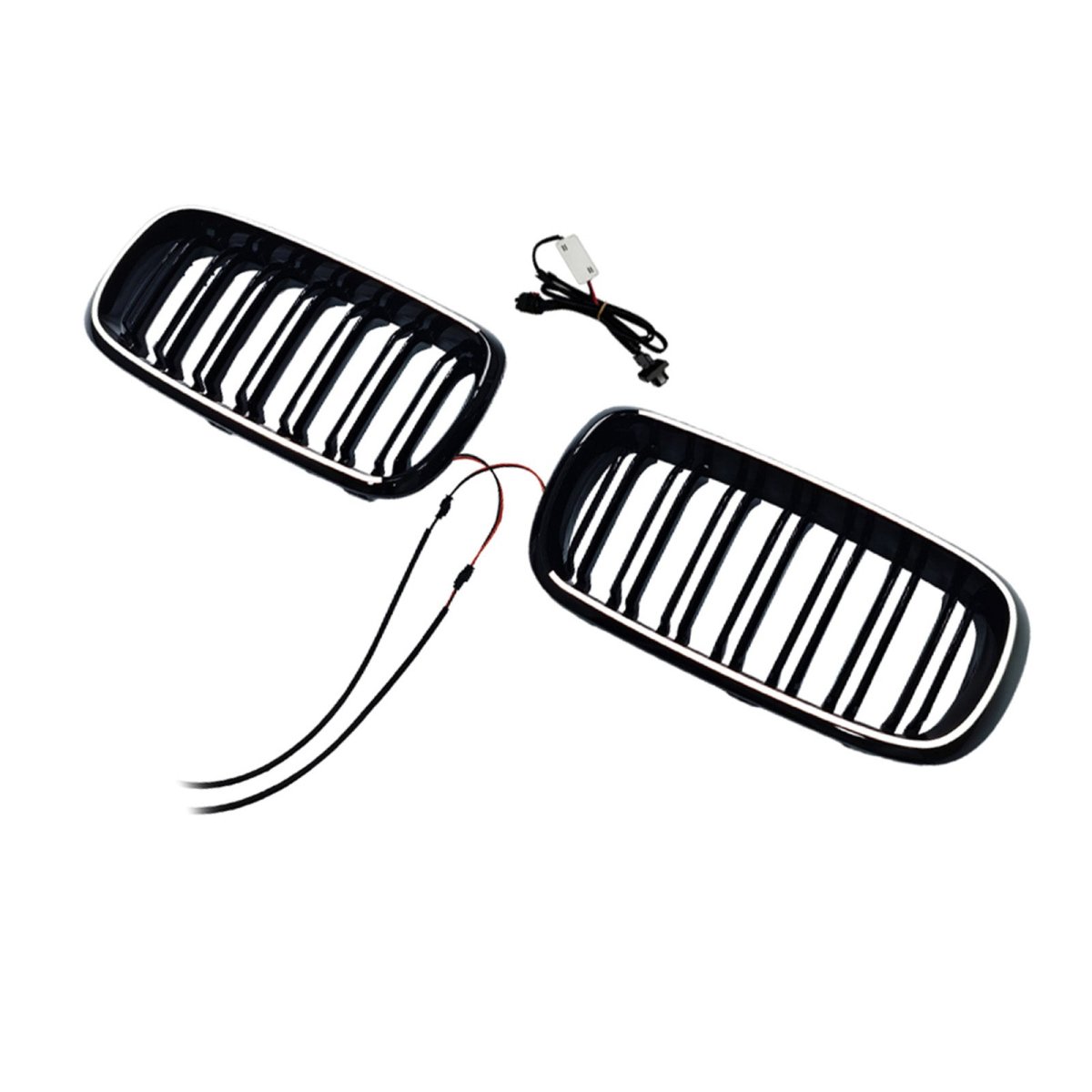 Double Slat Front Bumper Kidney Grille Fit BMW X5/X6 F15/F16 2013-2018 - Bild 9