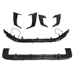 Dry Carbon Fiber Front Rear Bumper Lip + Side Air Vent Fit Mercedes Benz G-Class W465 2024-2026