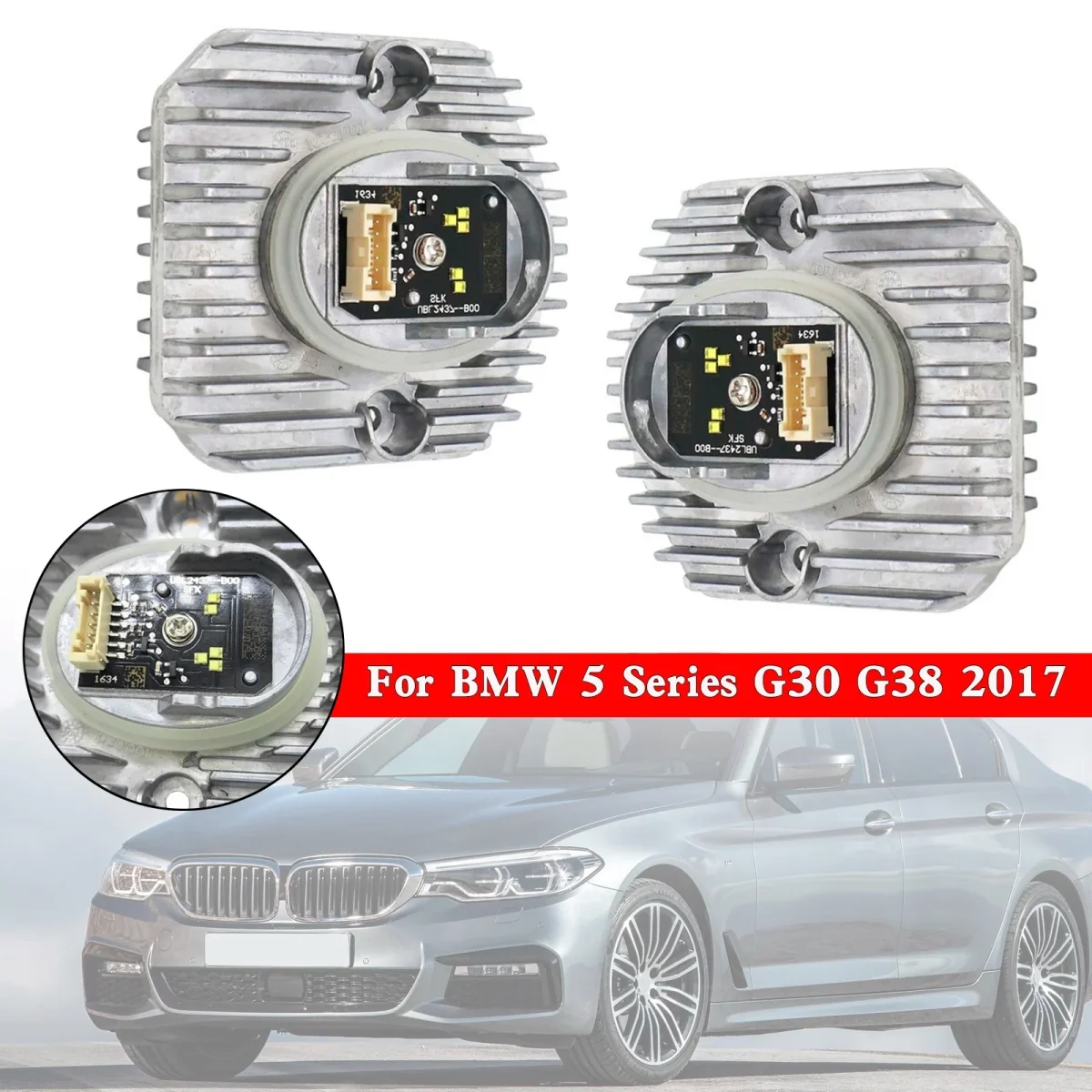 2x LED DRL Light Control Unit 63117214939/40 For BMW 5 Series G30 G38 2017- - Bild 4