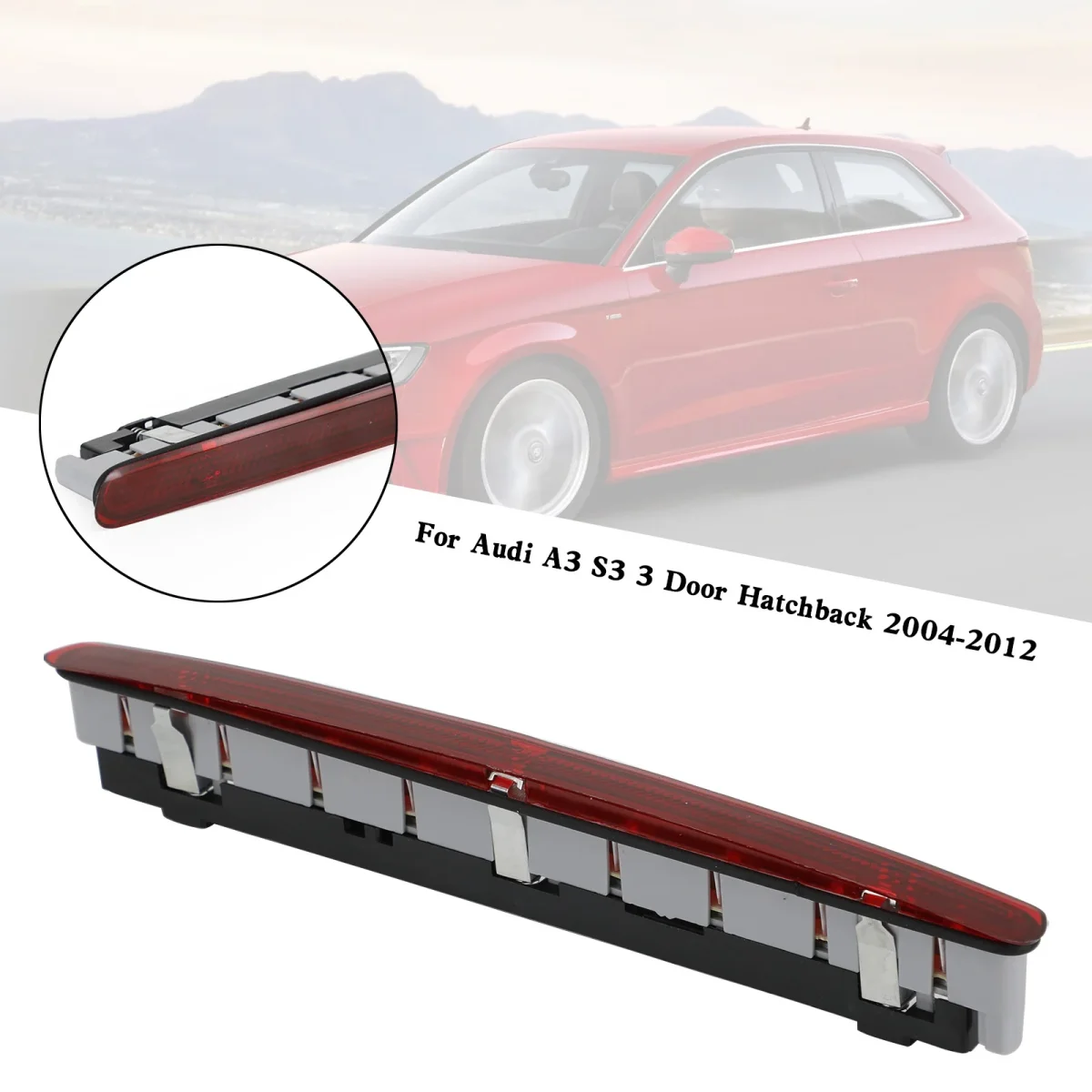 Red Third Brake Light 8P3945097 For Audi A3 S3 3 Door Hatchback 2004-2012 - Bild 5