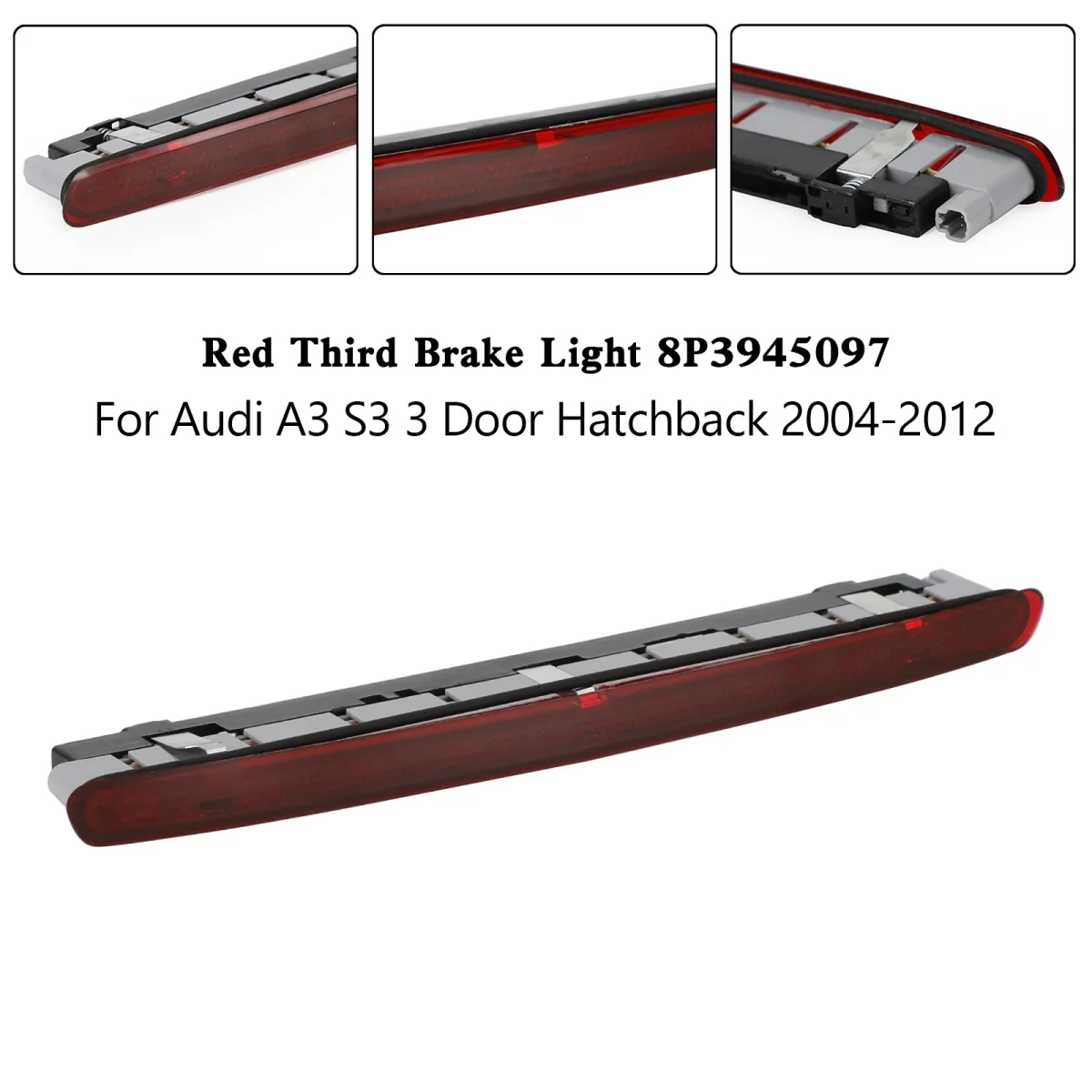 Red Third Brake Light 8P3945097 For Audi A3 S3 3 Door Hatchback 2004-2012 - Bild 6