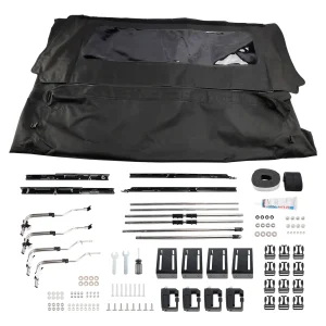 Truck Bed Soft Truck Topper for Toyota Tundra 2014-2021 5.5FT Bed Pickup Bed Cap Oxford Fabric with Clear Windows Built-In Storage Boot 1640mm?¡§¡é1594mm