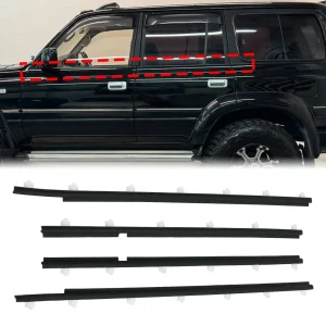 1990-1998 Toyota Land Cruiser FJ80 FZJ80 HZJ80 4pcs Outer Weatherstrip Door Belt Seal 68210-60010 68160-60010