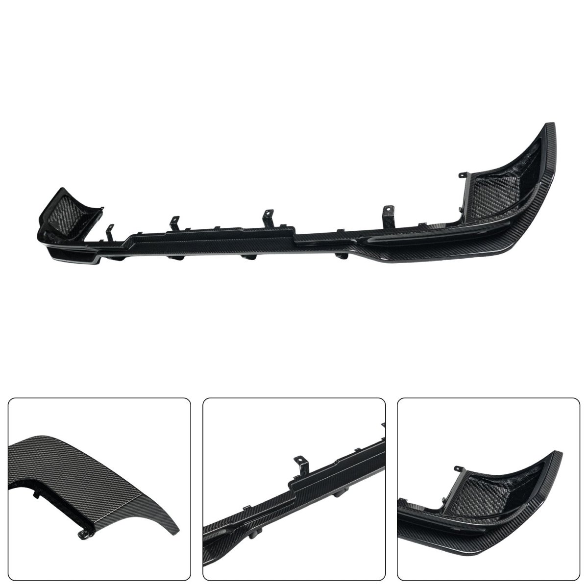 Dry Carbon Fiber Rear Bumper Diffuser Lip Fit Mercedes Benz G-Class W465 2024-2026 - Bild 4