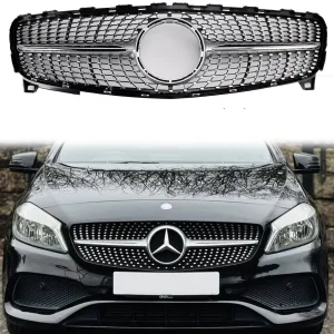 Mercedes Benz A-CLASS 2016-2018 W176 A180/A200/A250/A45 Front Grille Diamond AMG Style Grill