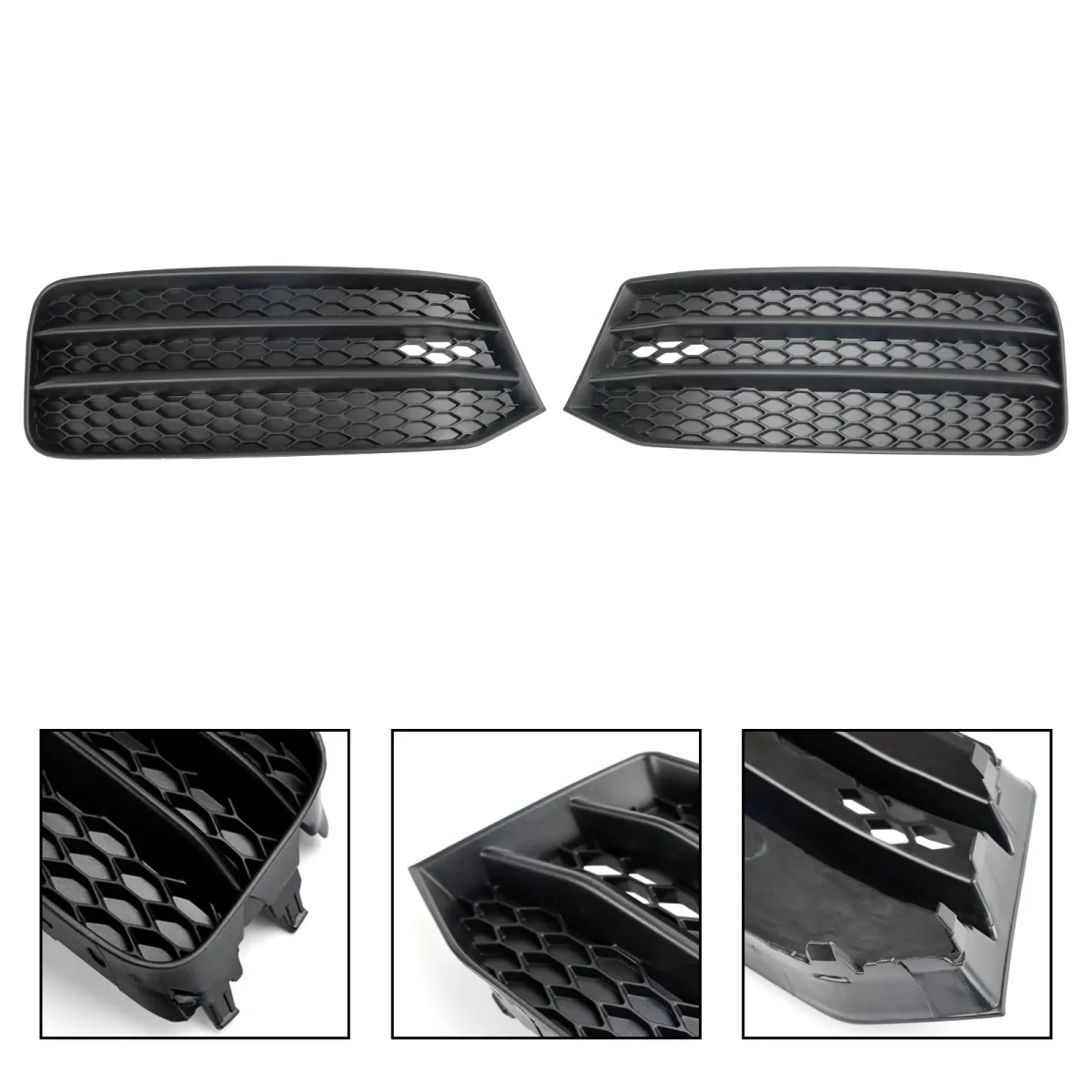 2015-2018 Audi A1 8X 8XA807681B 8XA807682B 2PCS Front Bumper Fog Light Cover Grill Lower Grille - Bild 8