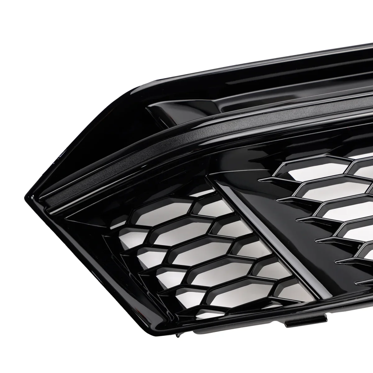 Audi A4 Sline / S4 B9 2016-2018 2PCS Honeycomb Lower Grille Front Bumper Fog Light Cover Black Grill 8W0 807 681 F 8W0 807 682 F - Bild 5