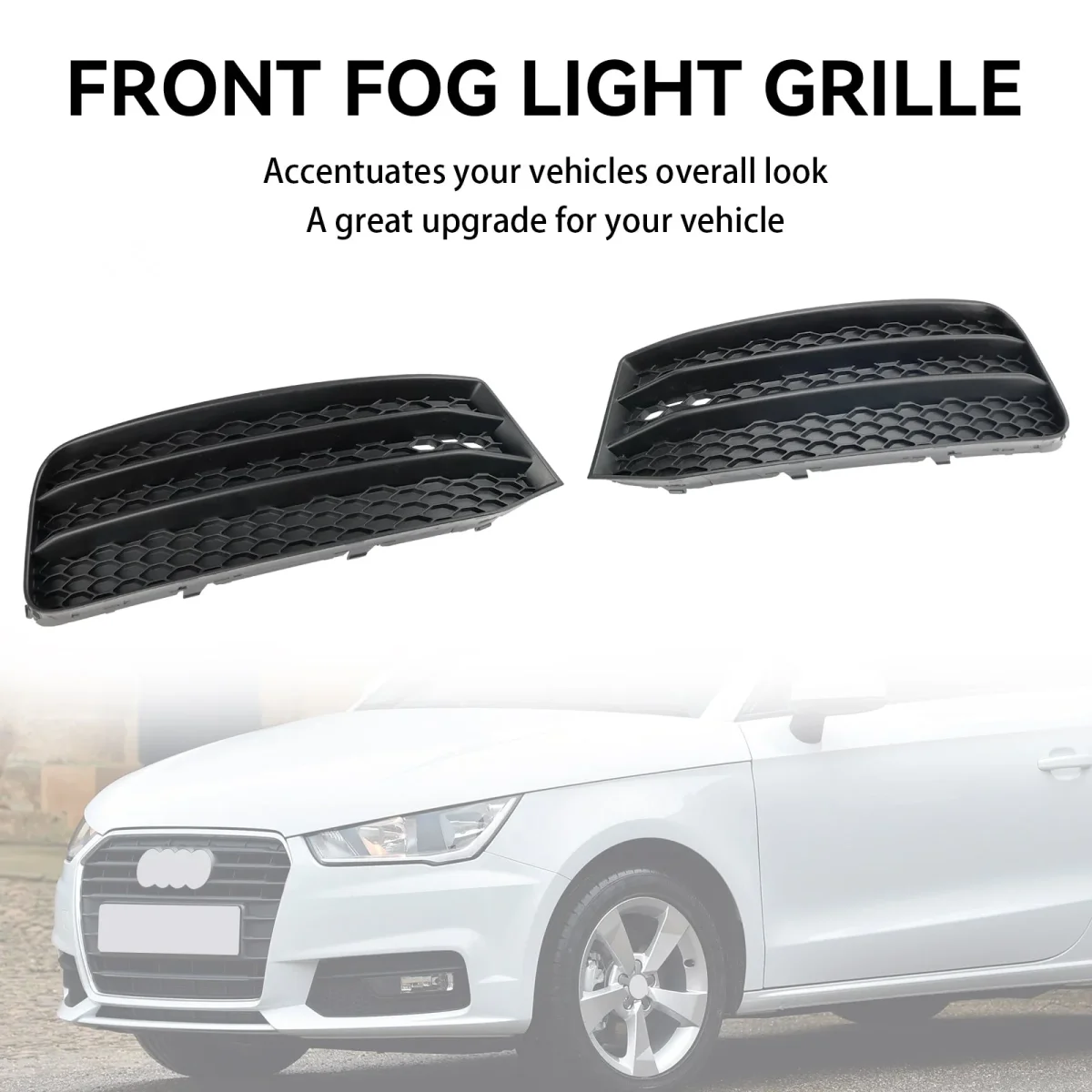 2015-2018 Audi A1 8X 8XA807681B 8XA807682B 2PCS Front Bumper Fog Light Cover Grill Lower Grille - Bild 6